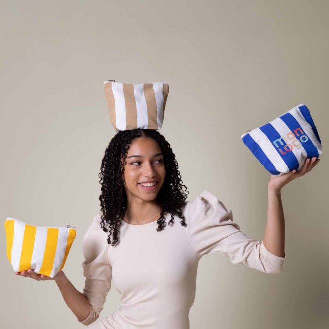 TROUSSE PERSONNALISABLE EN COTON RECYCLE 220 GR 'SAO'
