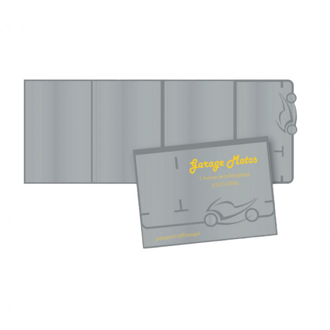 PORTE CARTE GRISE PUBLICITAIRE AVEC DECOUPE 'ROZEN'