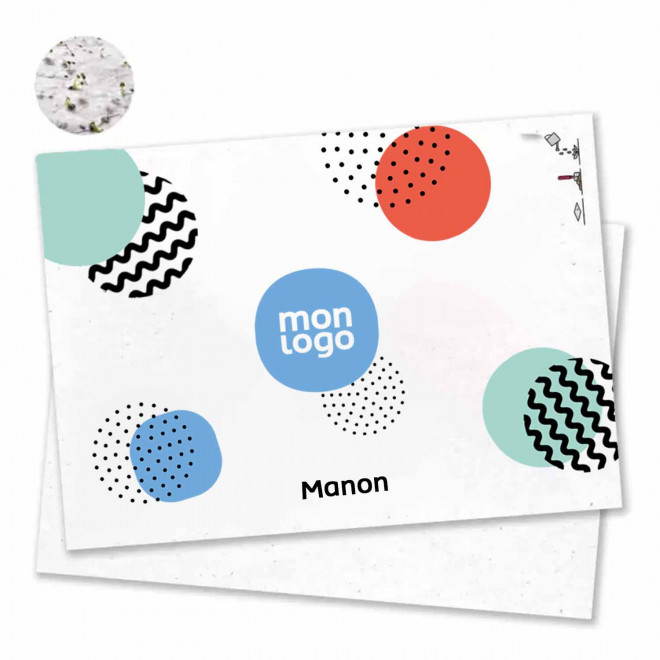 PAPIER ENSEMENCE MIE PERSONNALISABLE 'HORTUS' A4