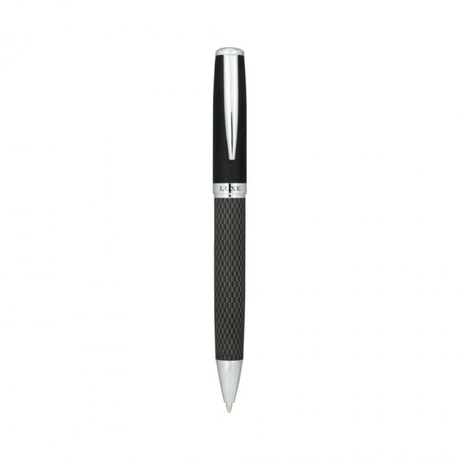 PARURE DE STYLO PERSONNALISABLE BILLE ET ROLLER 'CARBON' 
