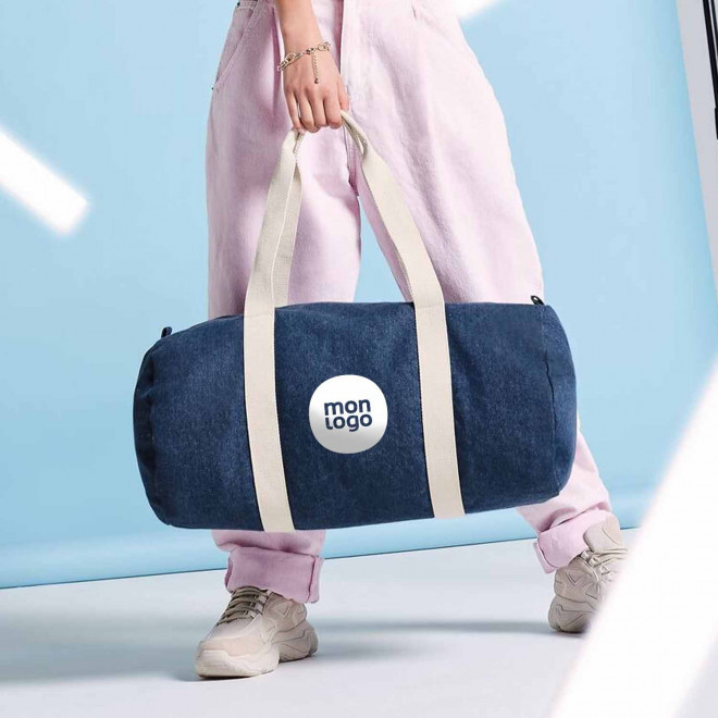 SAC DE VOYAGE PERSONNALISABLE EN DENIM 'PADO'