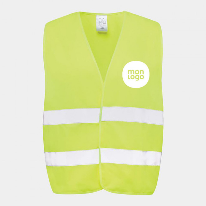GILET DE SECURITE RPET PERSONNALISABLE 'FLUOSAFE RPET'