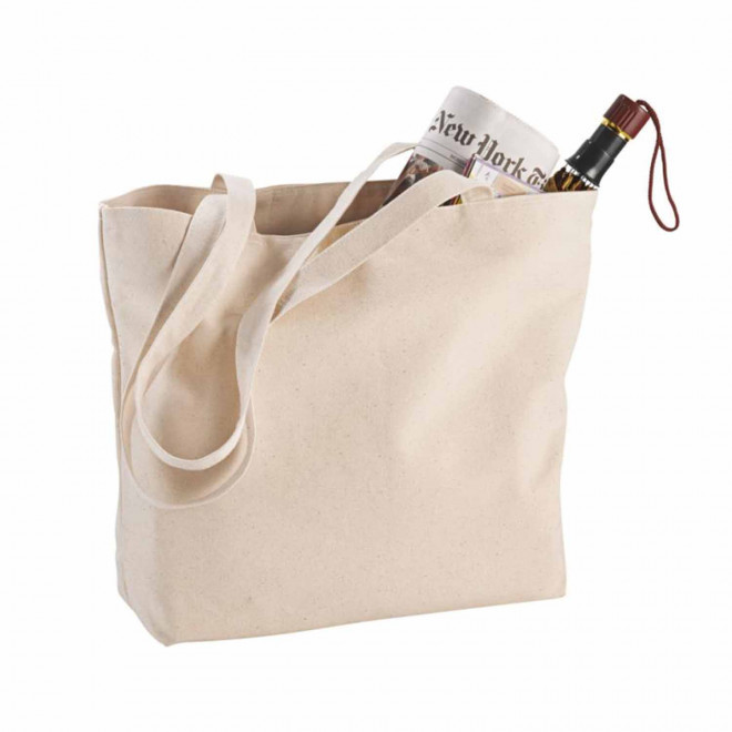 RAPIDE 4J   SAC SHOPPING ZIPPE PERSONNALISABLE 320G/M² 'PAVIR'