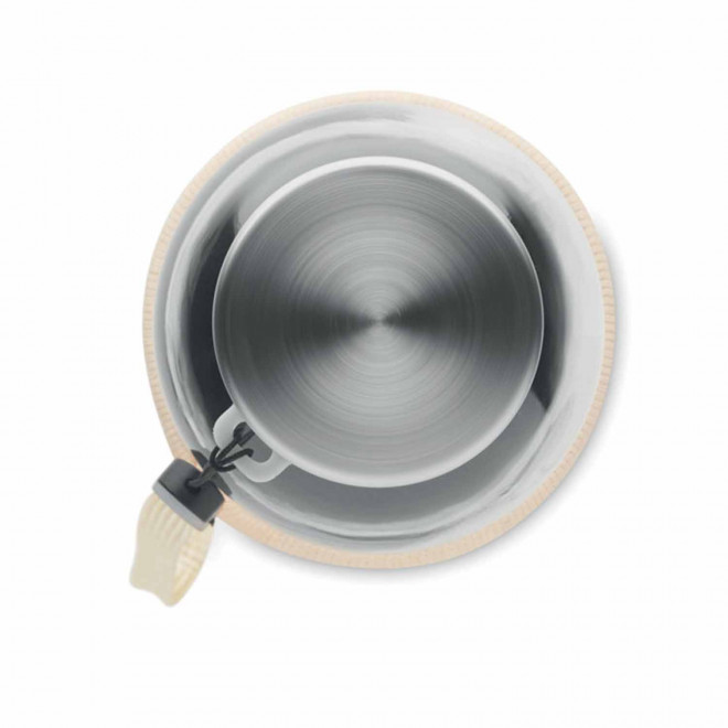 BOUTEILLE PERSONNALISABLE EN VERRE ET JUTE 'BOCA TOUCH' 4J