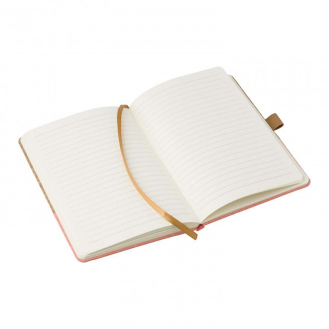 CARNET A5 PERSONNALISABLE LIEGE COTON 'NATURON COLOR'