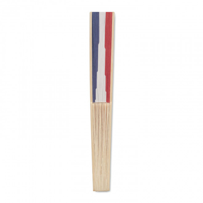 EVENTAIL EN BAMBOU PERSONNALISABLE 'FANNY FLAG'