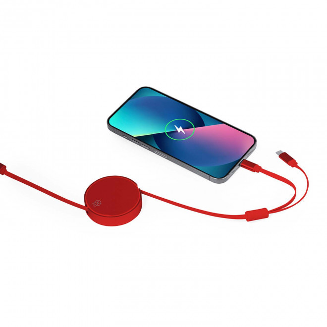 CABLE MULTIFONCTIONS PERSONNALISABLE 'ONTARIO ENROULEUR ALU RECYCLE'