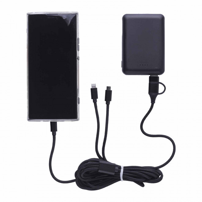 CABLE DE CHARGE PERSONNALISABLE 3M 'FIBOU SMART LONG'