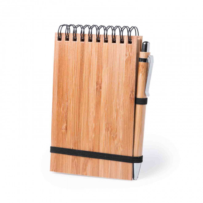 BLOC NOTES BAMBOU AVEC STYLO PERSONNALISABLE 'WHIM BLOC'