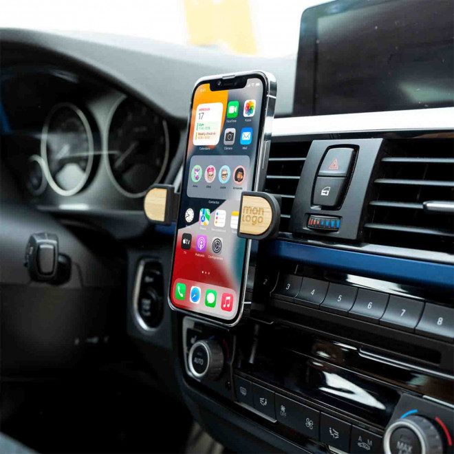 SUPPORT TELEPHONE PERSONNALISABLE VOITURE PINCE 'TRASLOCO'