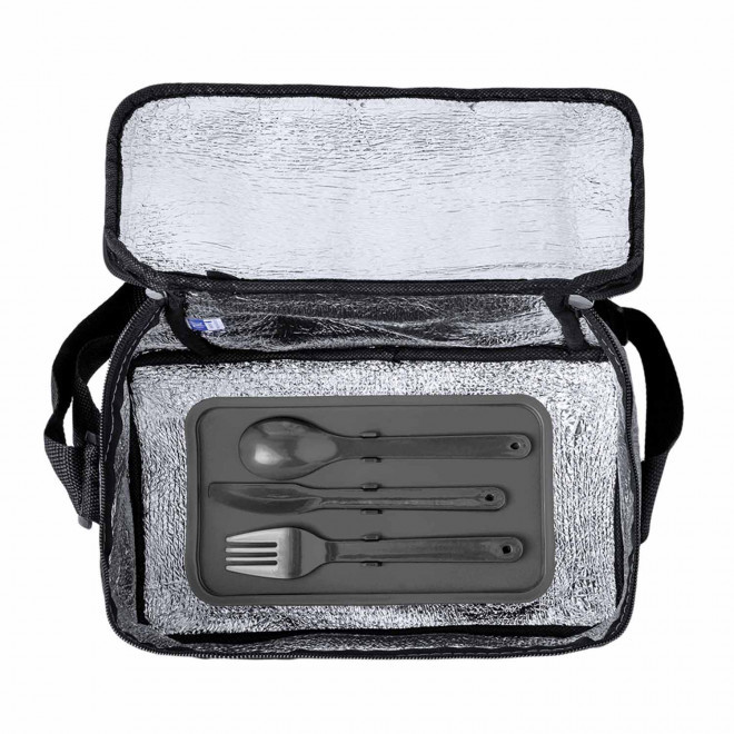 SET PERSONNALISABLE SAC ISOTHERME RPET ET LUNCH BOX 'VAIA'