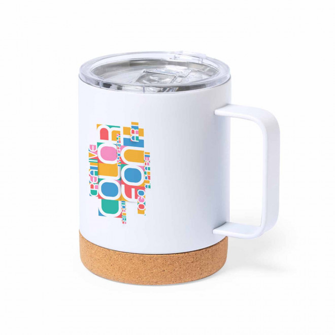 MUG PERSONNALISABLE EN ACIER 'ELVI QUADRI'