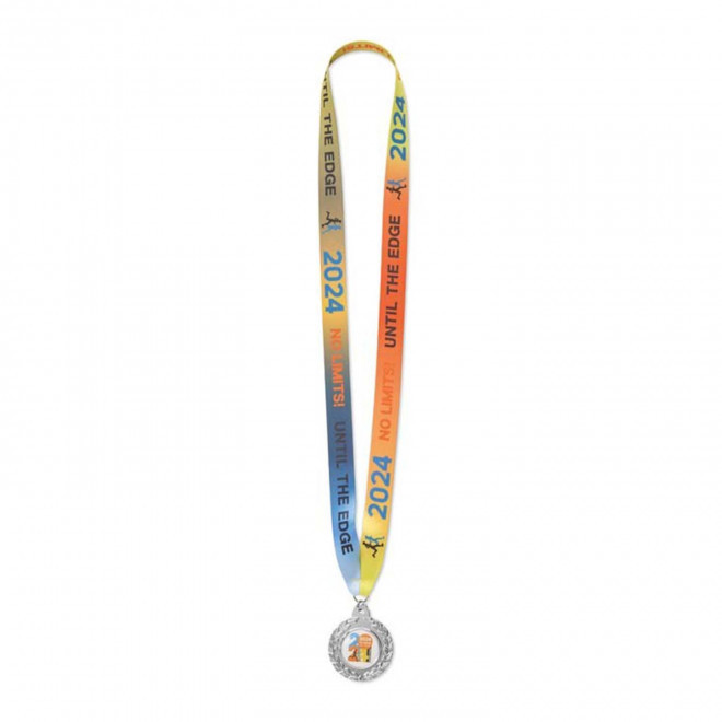 MEDAILLE PERSONNALISABLE EN FER BOMBEE 50 MM 'WIN'