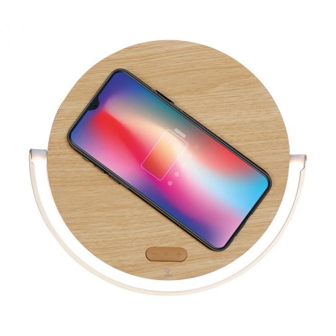 ENCEINTE LED PERSONNALISÉE CHARGEUR INDUCTION 5W LIVOO® 'DANNY'