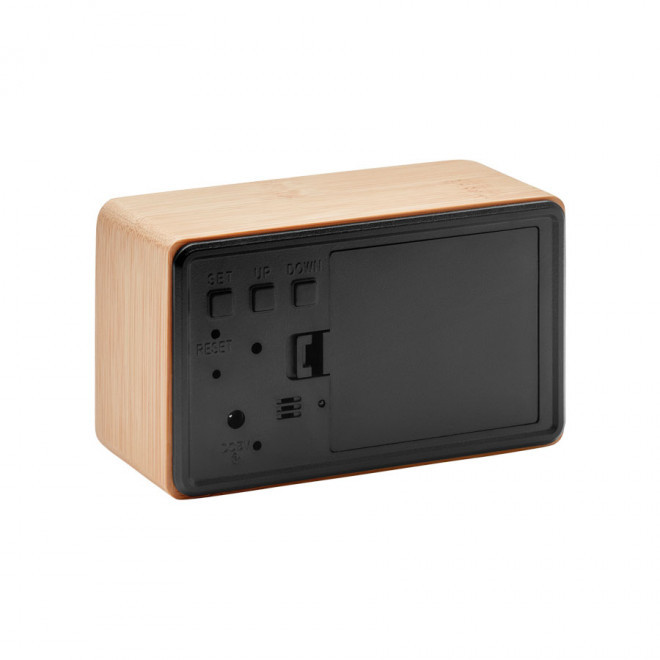 RÉVEIL RECTANGLE EN BAMBOU PUBLICITAIRE 'MANILA'