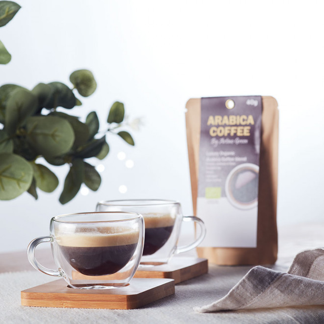 TASSES PERSONNALISÉES EN VERRE AVEC SOUS VERRES 'CHILLANCE'