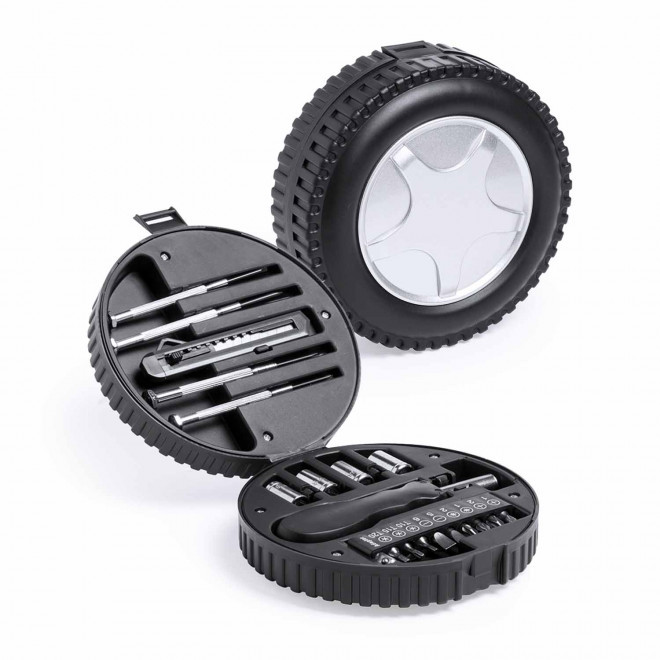 BOITE A OUTILS PERSONNALISEE ROUE 'MOCHELIN'