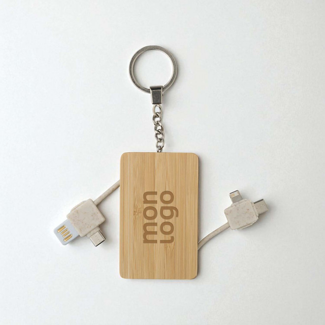 PORTE CLE CABLE PERSONNALISABLE 'MEDIALI BLE'