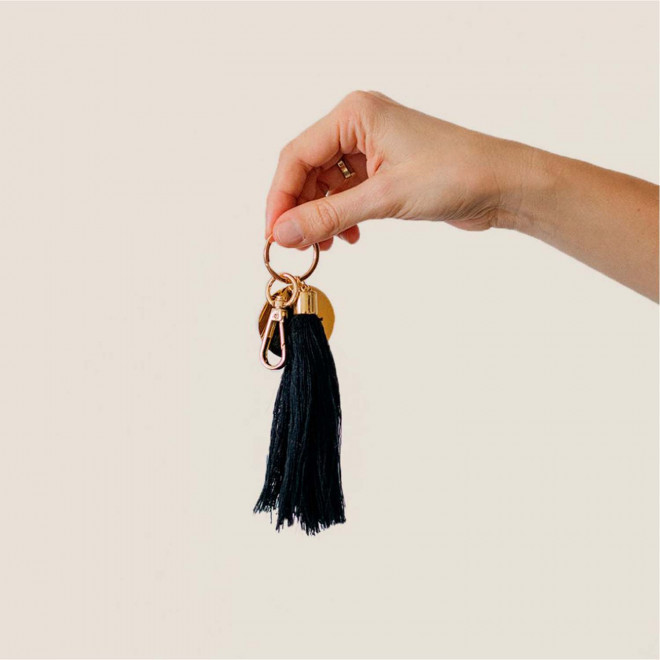 PORTE CLES POMPOM PERSONNALISE 'PANPAN'