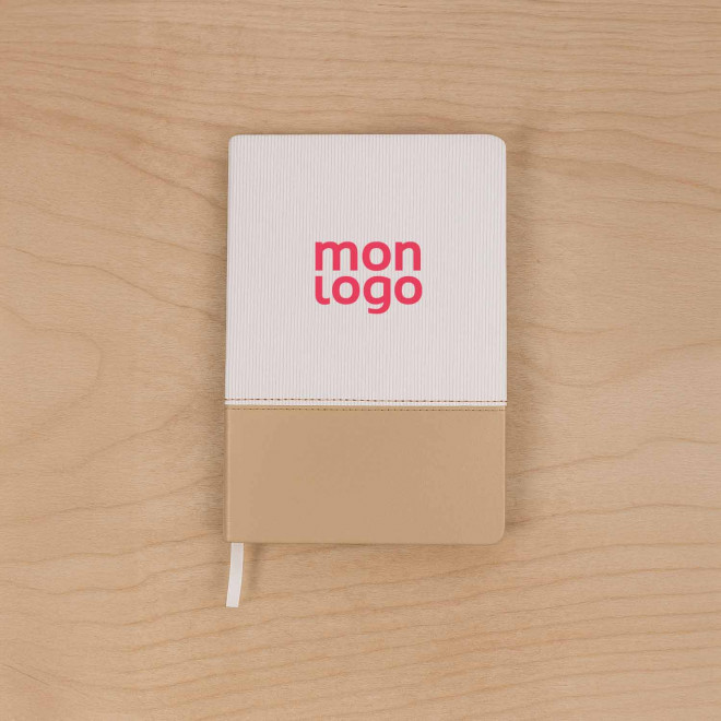 CARNET A5 EN VELOURS PERSONNALISE 'FLOWINE'