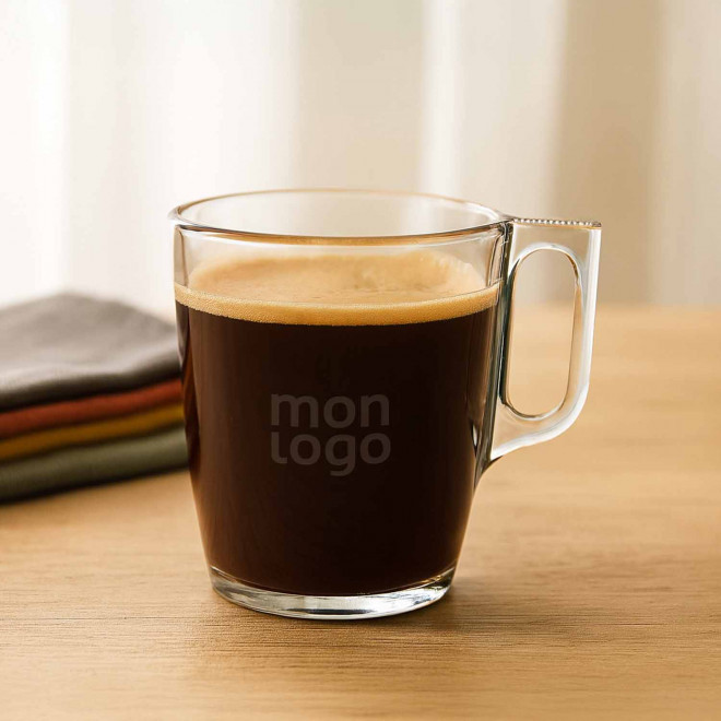 TASSE EN VERRE 250ML PERSONNALISABLE 'NUEVO'