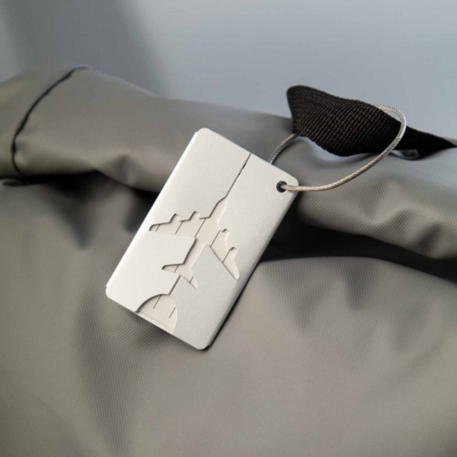 ETIQUETTE A BAGAGE EN ALU PERSONNALISEE 'WIAON'