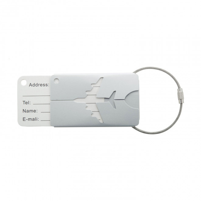 ETIQUETTE A BAGAGE EN ALU PERSONNALISEE 'WIAON'