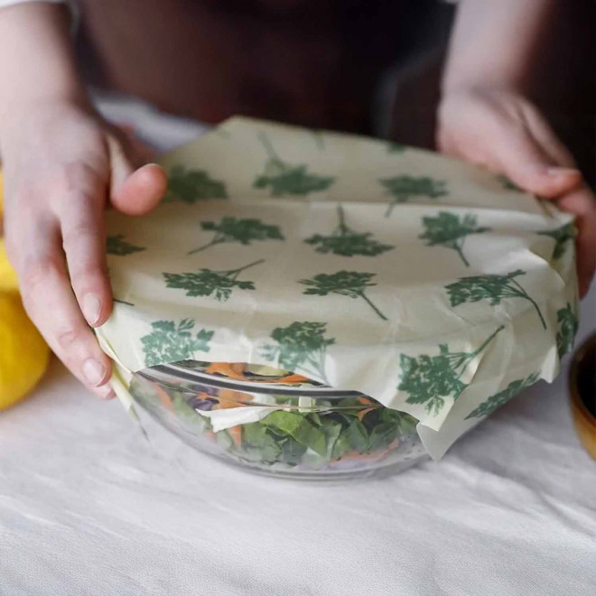 LOT DE 3 BEE WRAPS VEGANS PERSONNALISABLE 'PAKPAK'