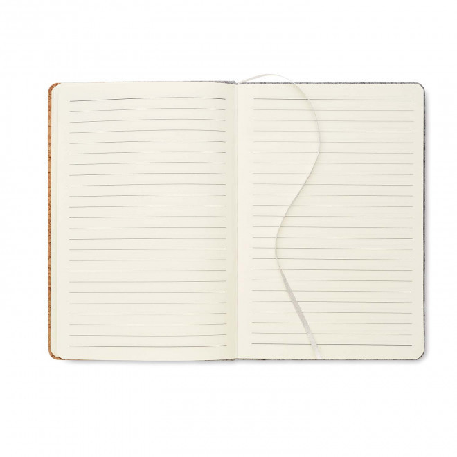 CARNET A5 FEUTRE RPET PERSONNALISABLE 'SELSA'