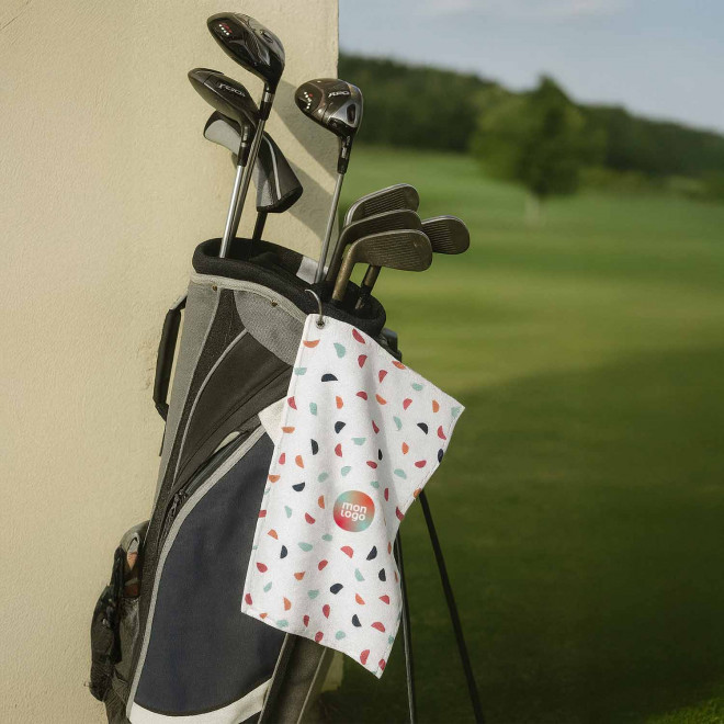 SERVIETTE DE GOLF PERSONNALISABLE 'GOLOFEU SUBLI'