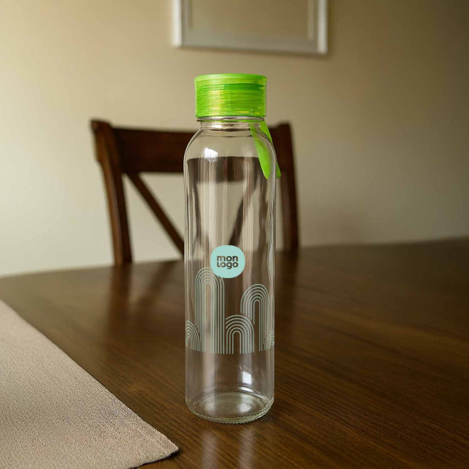 BOUTEILLE VERRE PERSONNALISABLE 'KILIMANDJARO'