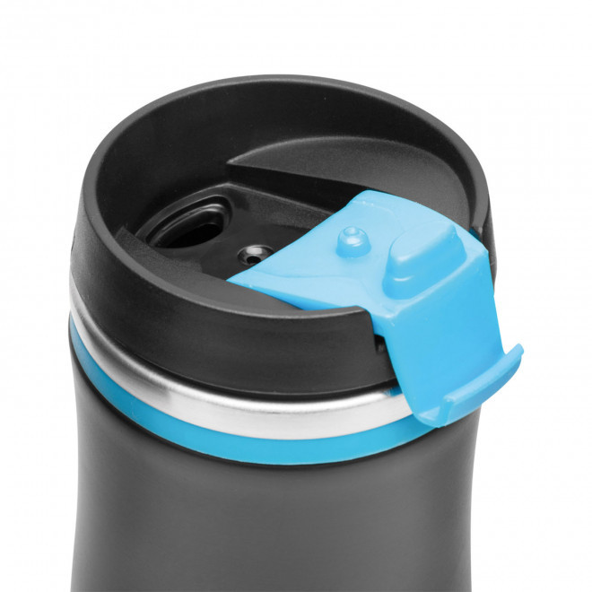 MUG ISOTHERME 400ML PERSONNALISABLE 'CREMA NOIR'