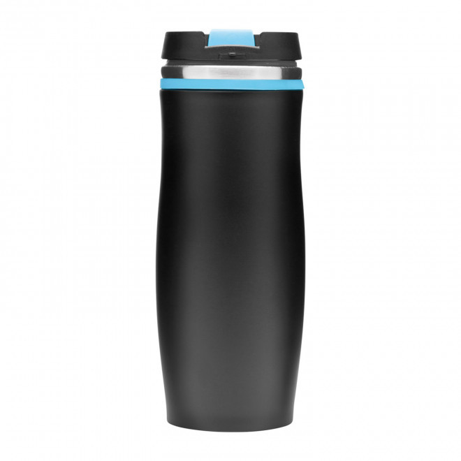 MUG ISOTHERME 400ML PERSONNALISABLE 'CREMA NOIR'