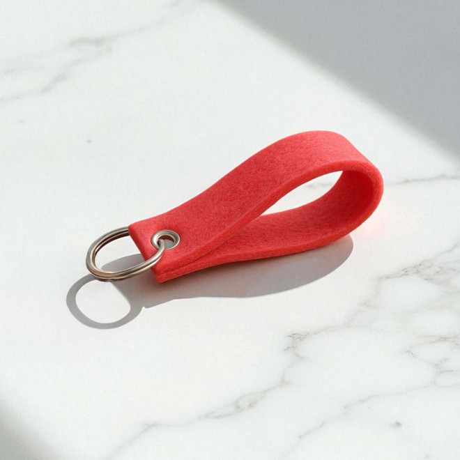 PORTE CLES EN FEUTRINE PERSONNALISABLE 'TICHU'