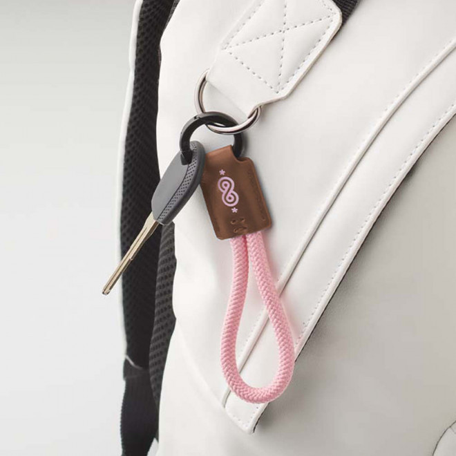 PORTE CLE CORDE ET PU PERSONNALISABLE 'KALOU PU'