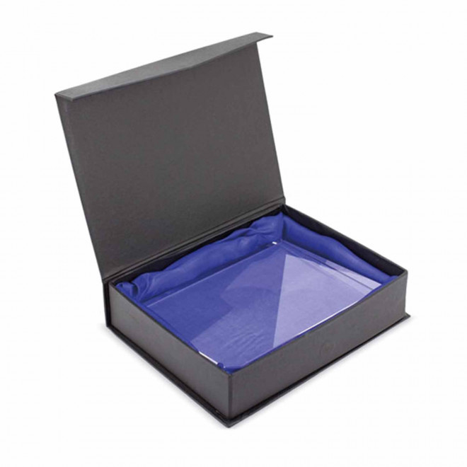 TROPHEE EN VERRE PERSONNALISE 'RECTANGLE SANS SOCLE'