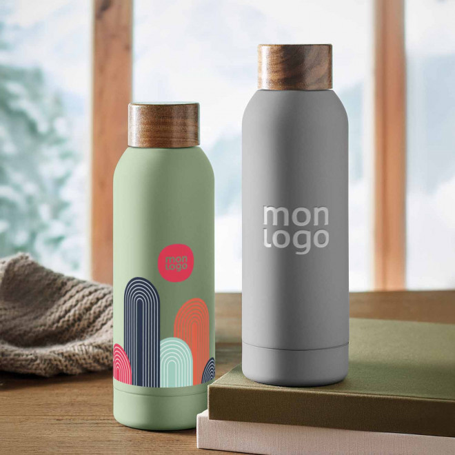 BOUTEILLE PERSONNALISABLE ACIER RECYCLE 700ML 'SERGEI'