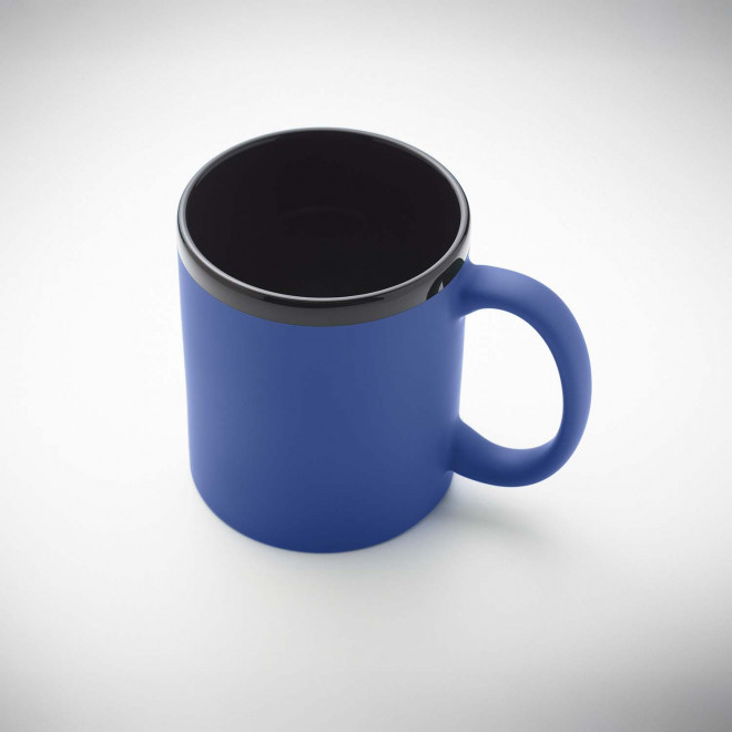 MUG CERAMIQUE PERSONNALISABLE INTERIEUR NOIR 'SOFT COLOR'