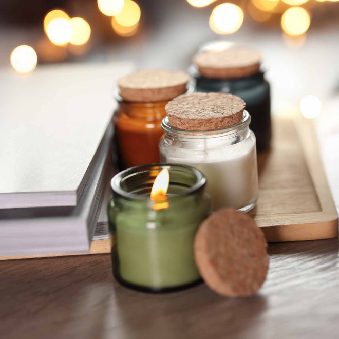 BOUGIE PERSONNALISABLE PARFUMEE 'LINNA LIEGE'