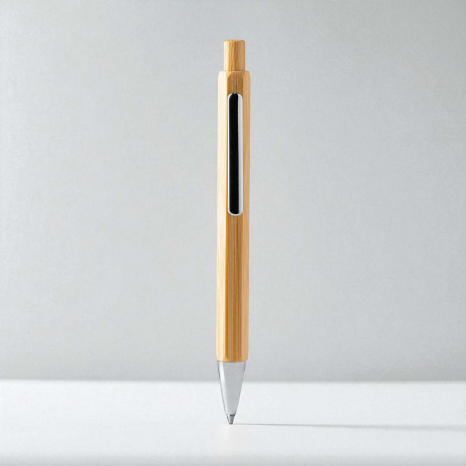 STYLO HEXAGONAL PERSONNALISE EN BAMBOU 'CONI BAMBOU'