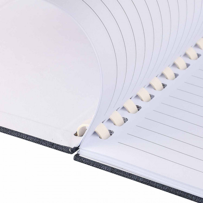 CARNET PERSONNALISABLE A5 RPET A SPIRALES 'NUTS'