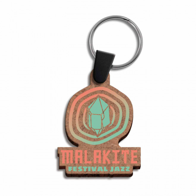 PORTE CLE EN BOIS PERSONNALISE SUR MESURE 'IRWIN 4CM'