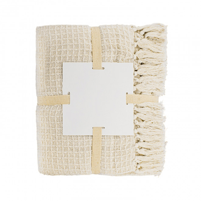 PLAID COTON RECYCLE PERSONNALISABLE A FRANGES 'RUSTO'