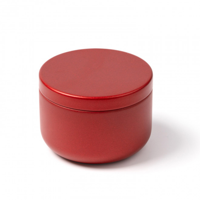 BOUGIE PARFUMEE PERSONNALISABLE BOITE METAL 'ECRYN ROND'