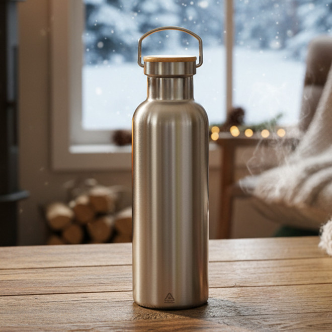 BOUTEILLE ISOTHERME 750ML PERSONNALISABLE 'HOLLY RECYCLE'