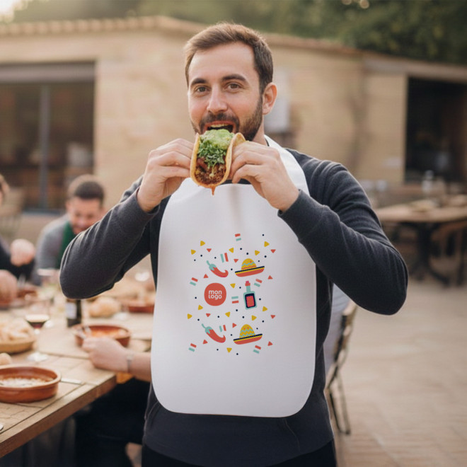 BAVOIR ADULTE NON TISSE PERSONNALISABLE 'YODE SUBLI'