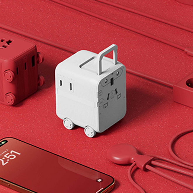 ADAPTATEUR PUBLICITAIRE PRISE UNIVERSELLE 'LUGGIE'