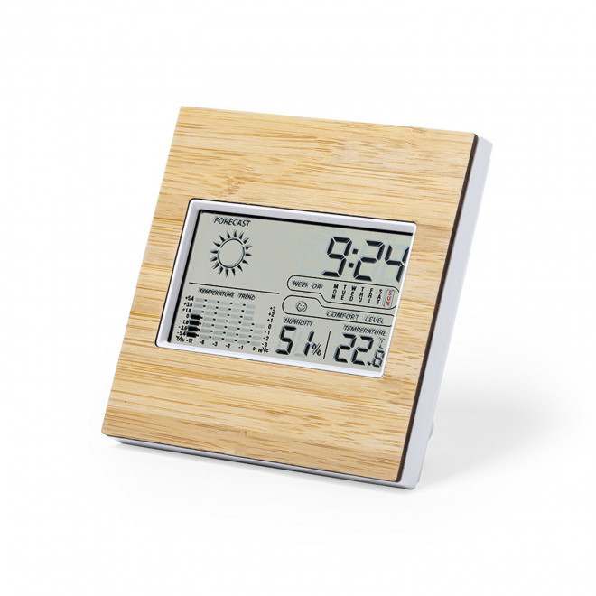 STATION METEO PERSONNALISABLE BAMBOU 'NUAGO MAX'