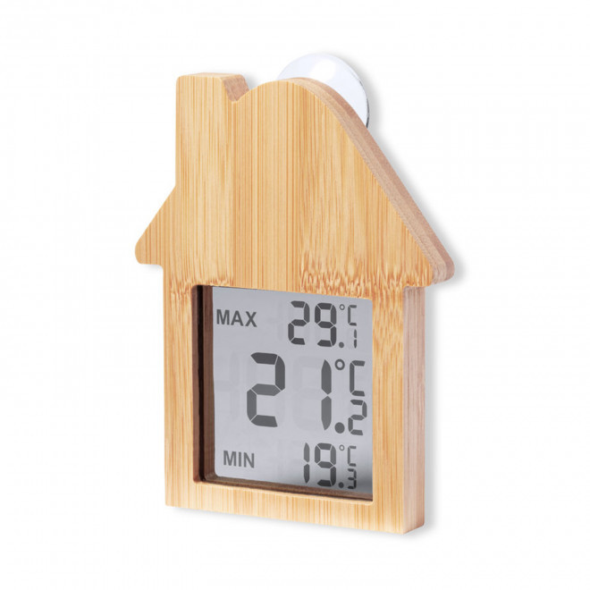 THERMOMETRE MAISON PUBLICITAIRE BAMBOU 'THERMOHOUSE'