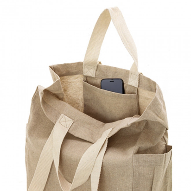 SAC EN COTON RECYCLE AVEC POCHE PERSONNALISABLE 'SOCLO'